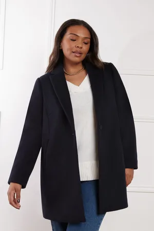Live Unlimited London Womens Wool Blend Short tailored Coat