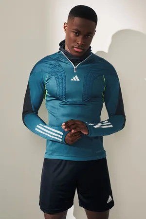 adidas Mens Teal Tiro 23 Competition Winterized Top