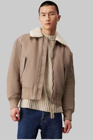 Calvin Klein Mens Sherpa Aviator Jacket
