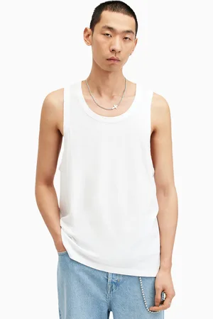 AllSaints Mens AllSaints Kendrick 100% Cotton Vest