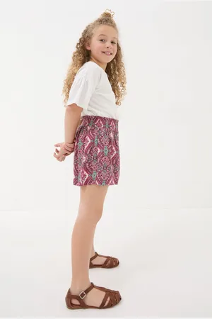 Fat Face Girls FatFace Paisley Print Flippy Shorts