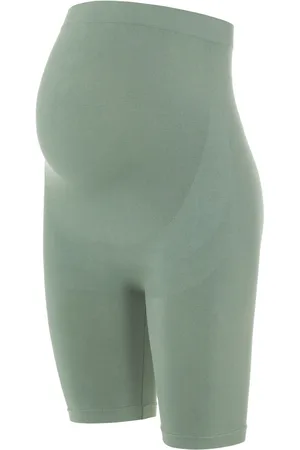 Mama;licious Womens Maternity Over The Bump 100% Cotton Seamless Support Shorts
