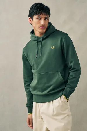 Fred Perry Tipped Overhead Hoodie L