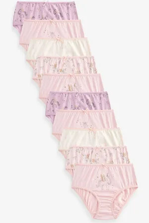 Next Girls /Purple Ballerina Briefs 10 Pack (1.5-16yrs)