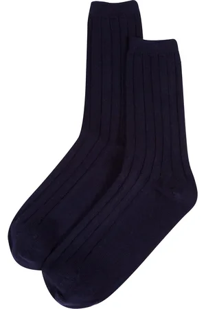 PURE LUXURIES LONDON Mens Dalton Cashmere & Merino Wool Ribbed Socks