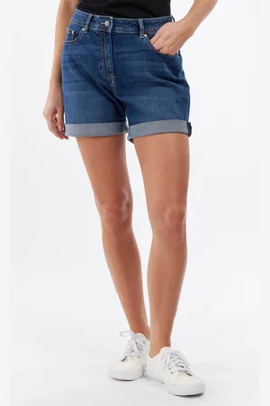 Barbour Womens Mid Wash Maddison Denim Shorts
