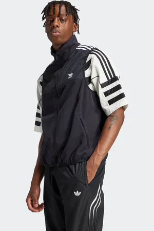 adidas Black Adicolor 3Stripes Microfleece Gilet XL Reg