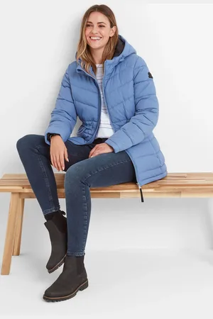 Tog 24 Blue Womens Anthorn Padded Hooded Parka AU 10