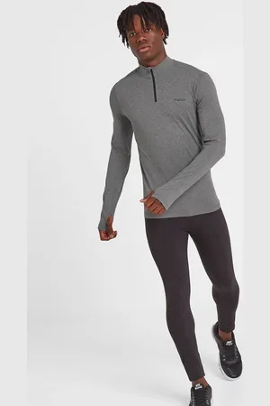 Tog 24 Light Grey Snowdon Thermal Quarter Zip Saga T-Shirt M