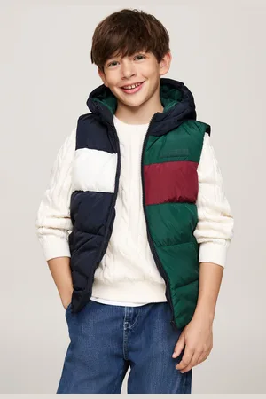 Tommy Hilfiger Boys Colourblock Ribstop Padded Vest