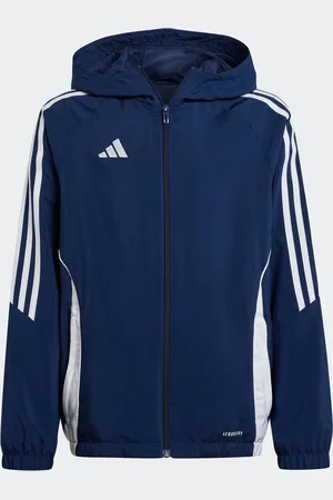 adidas Boys Grey Tiro 24 Windbreaker Jacket