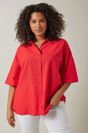 Evans Womens Linen Shirt