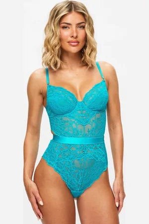 Ann Summers Light Blue Hold Me Tight Lace Body XXL