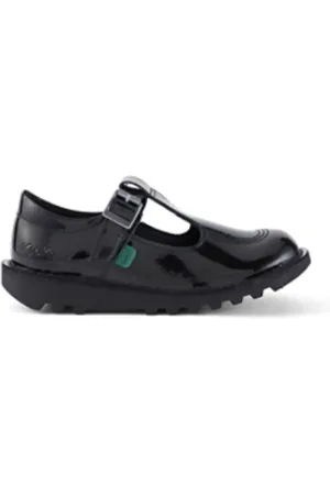 Kickers Girls Juniors Patent Leather T Shoes