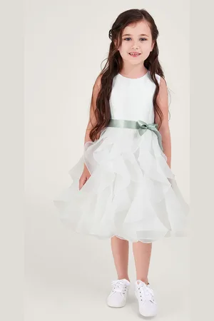 Monsoon Girls Tulle Bridesmaid Bow Dress