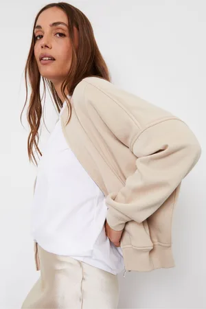 Threadbare Womens Zip-Up Sweat Bomber Jacket