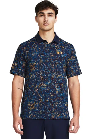 Under Armour Mens Navy Golf T2G Printed Polo Shirt