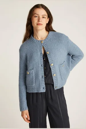 Tommy Hilfiger Blue Button Knit Cardigan M