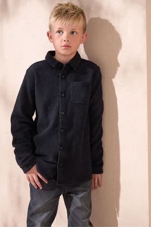 Angel & Rocket Boys Colter Washed Textured Shirt