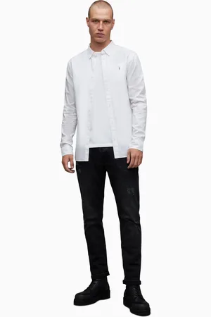 AllSaints Mens AllSaints Hawthorne Long Sleeved Shirt