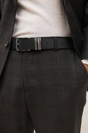 Next Mens Grainy Leather Belt