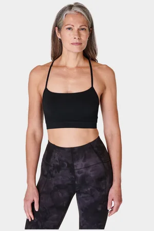 Sweaty Betty Black Spirit Restored Seamless Yoga Bra XS