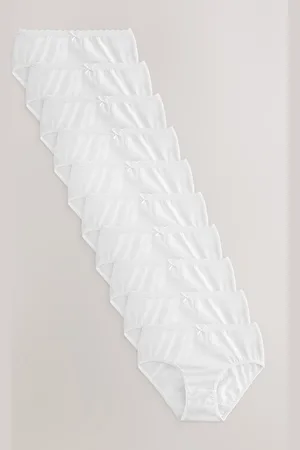 Next Girls 10 Pack Briefs (1.5-16yrs)
