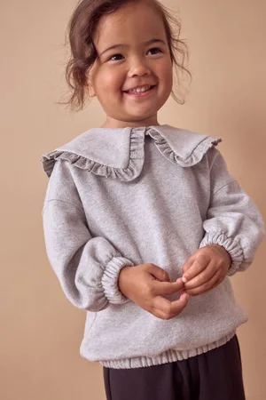 Next Girls Glitter Collar Sweatshirt (3mths-7yrs)
