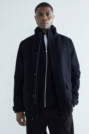 River Island Mens Wool Commuter Coat