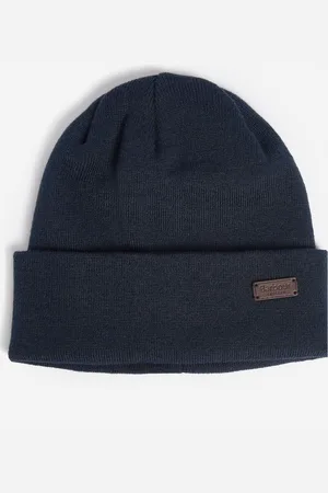Barbour Mens Navy Healey Knitted Beanie Hat