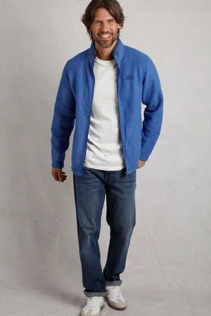 Weird Fish Mens Shires Eco Full Zip Grid Fleece