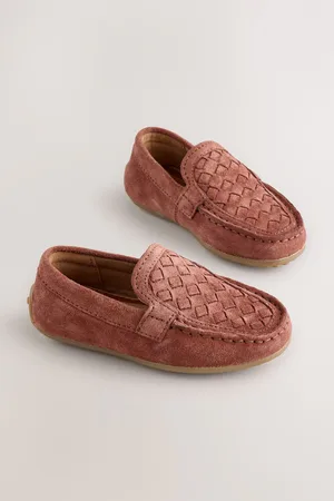Next Standard Fit (F) Suede Slip-Ons Loafers Shoes AU 10 (EU 28)