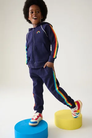 Little Bird Boys Navy 3 Piece Rainbow Set