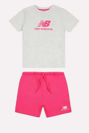 New Balance Boys Baby Girls T-Shirt and Shorts Set