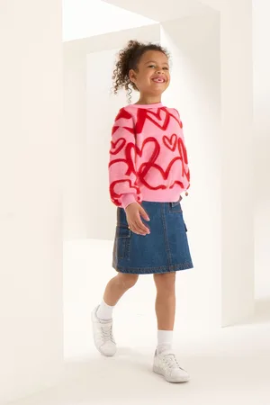 Angel & Rocket Girls 100% Cotton Molly Denim Cargo Skirt