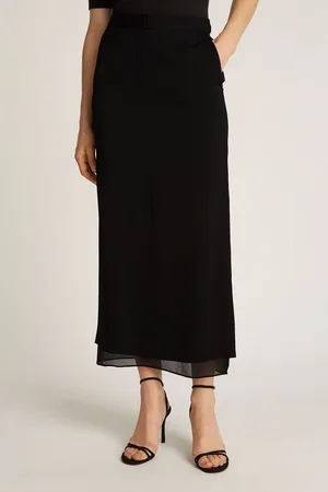 Calvin Klein Sheer Ankle Skirt AU 8