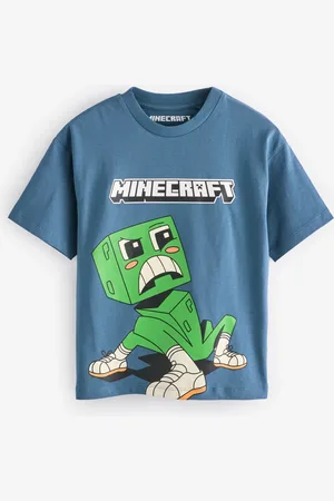 Minecraft Boys Mid 100% Cotton Licensed T-Shirt (3-16yrs)