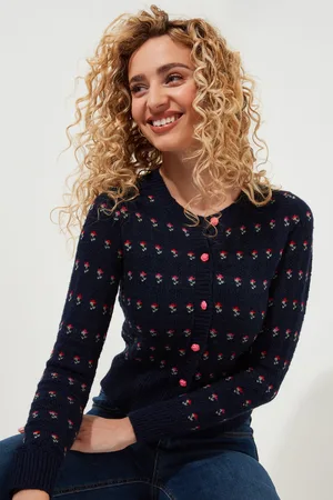 Joe Browns Womens Dainty Floral Knit Cardigan