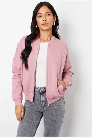 Threadbare Womens Zip-Up Sweat Bomber Jacket