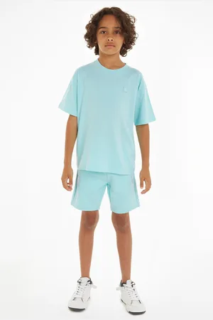 Calvin Klein Boys 100% Cotton Logo Badge Shorts Set