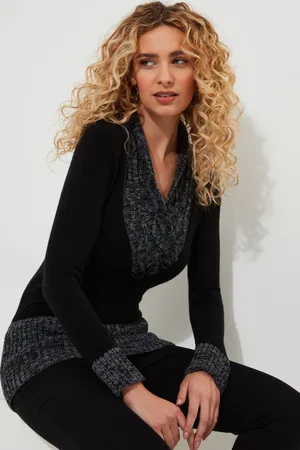 Joe Browns Womens Cosy Shawl Neck Button Detail Jumper