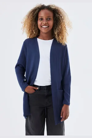 NAME IT Girls Knitted Cardigan with Pockets