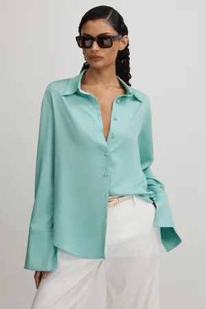 Anna Quan Womens Japanese Satin Shirt
