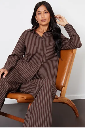 Threadbare Womens Striped Long Sleeve Shirt