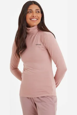 Tog 24 Pale Pink Snowdon Thermal Zip Neck T-Shirt AU 16