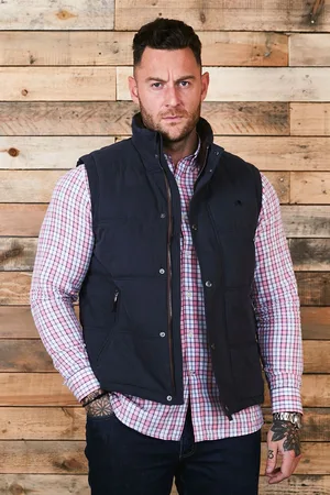 Raging Bull Blue Classic Padded Gilet XXL