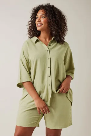 Evans Womens Linen Shirt