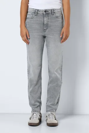 Noisy May Womens High Waisted Mom Jeans