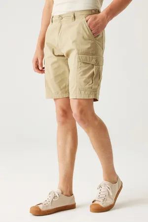 Regatta Mens Beige 100% Cotton Ruwan Cargo Shorts
