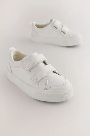 Next Boys Standard Fit (F) Two Strap Touch Fastening Trainers